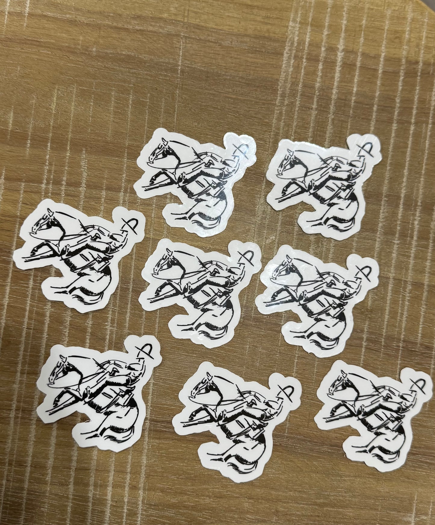 The bridle horse sticker