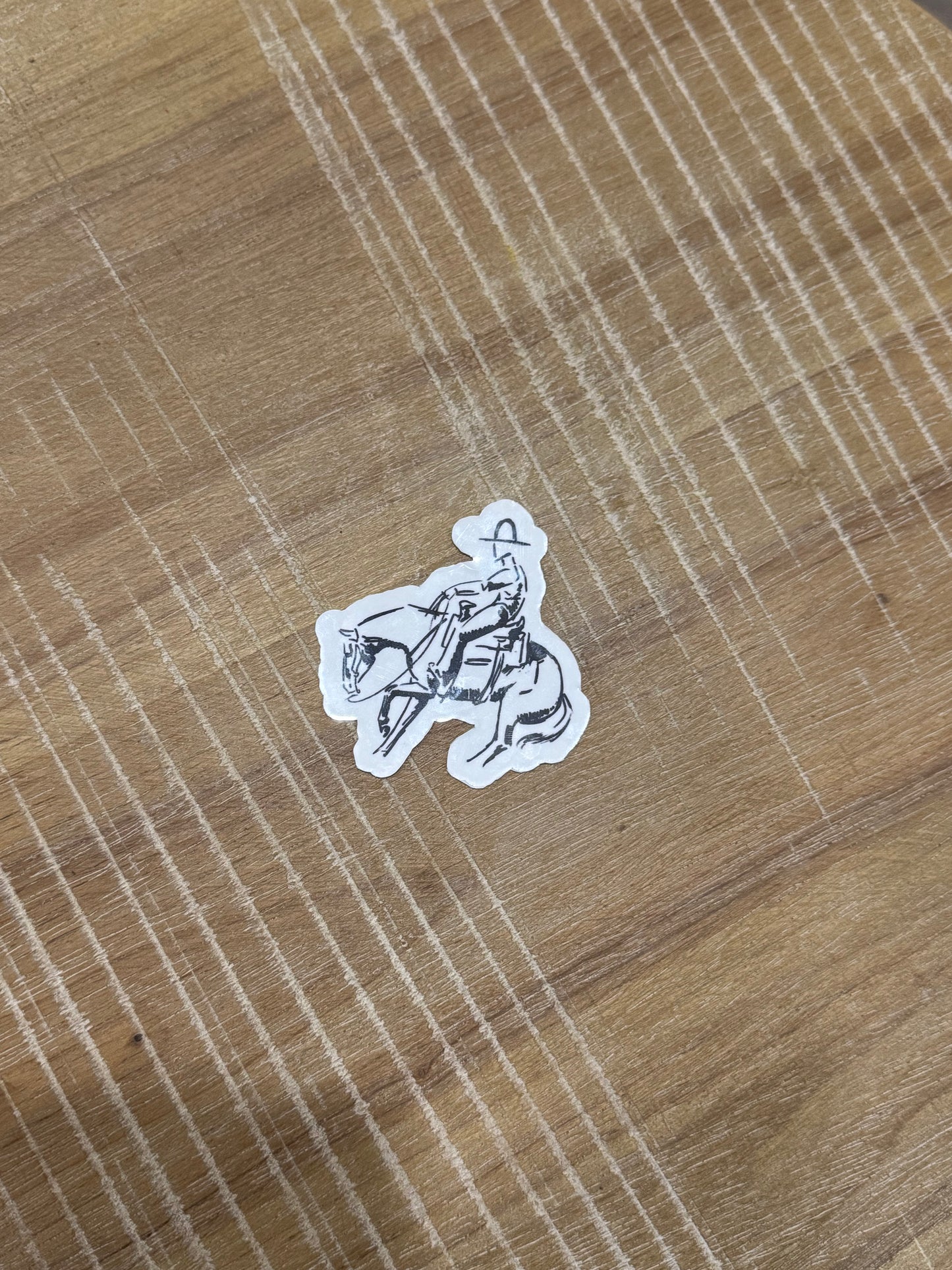 The bridle horse sticker