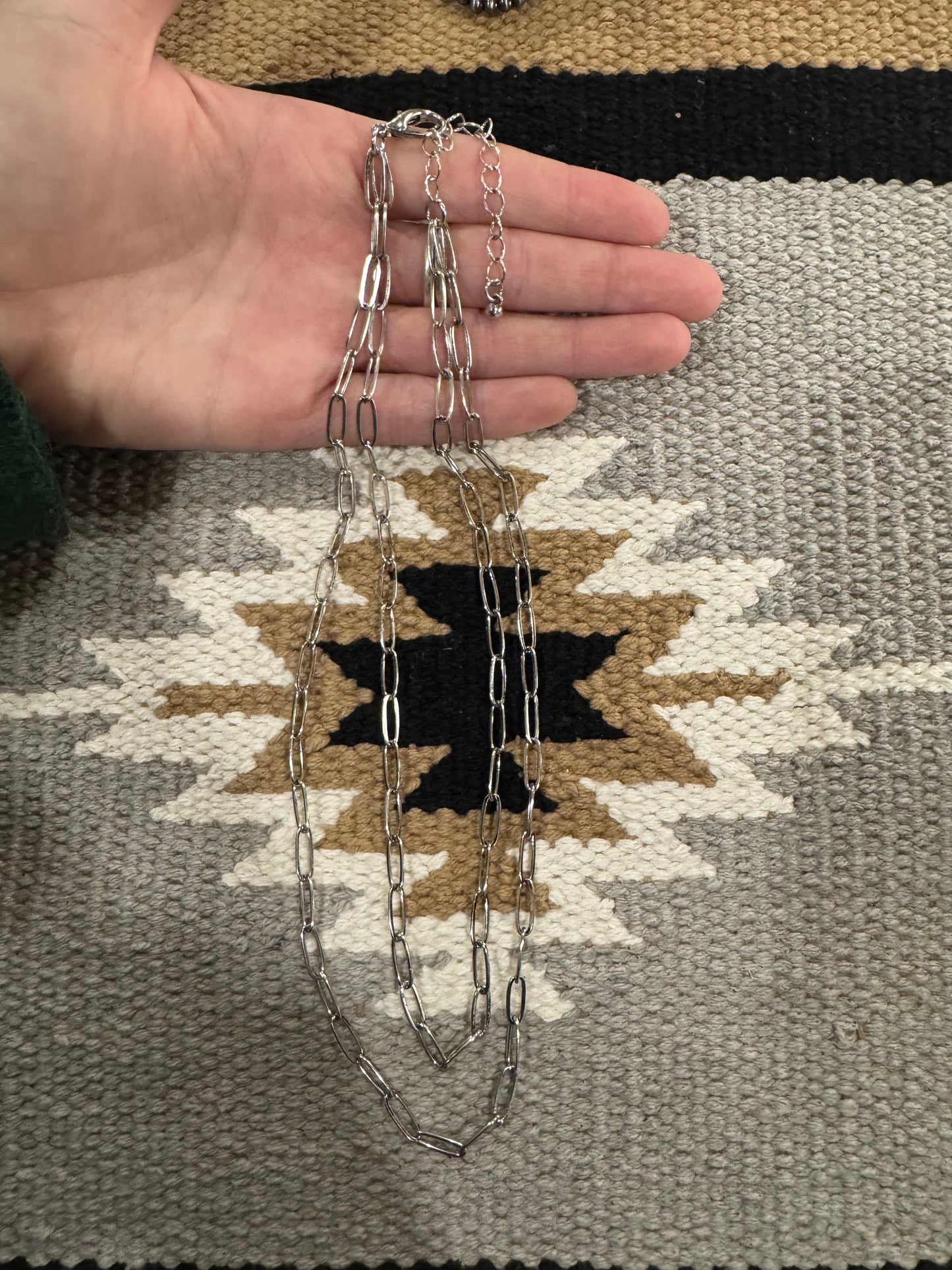 Double chain necklace