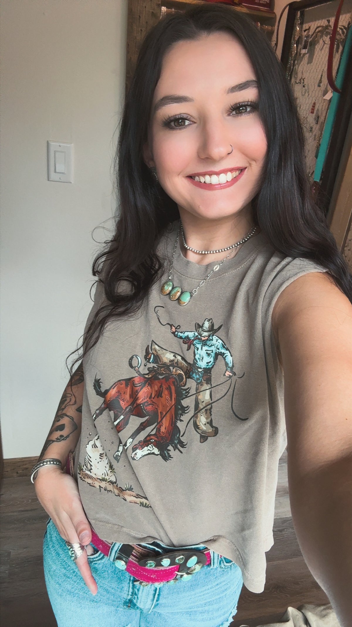 Dear Rodeo Boxy Tank
